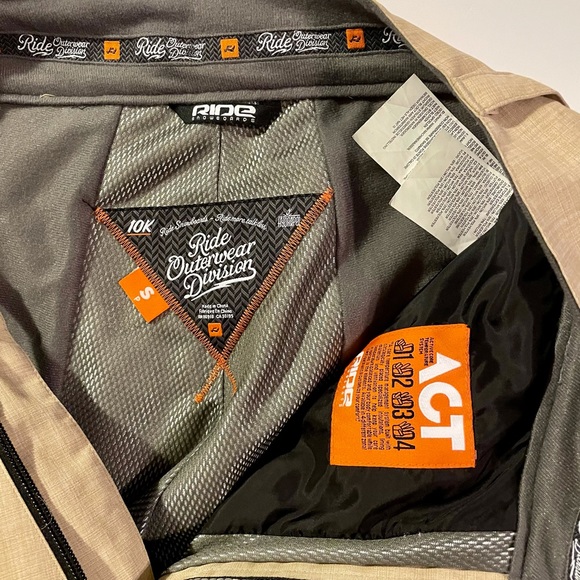 Ride Snowboard Pants Mens Small Tan (Pic 4 Stain) - Picture 5 of 11